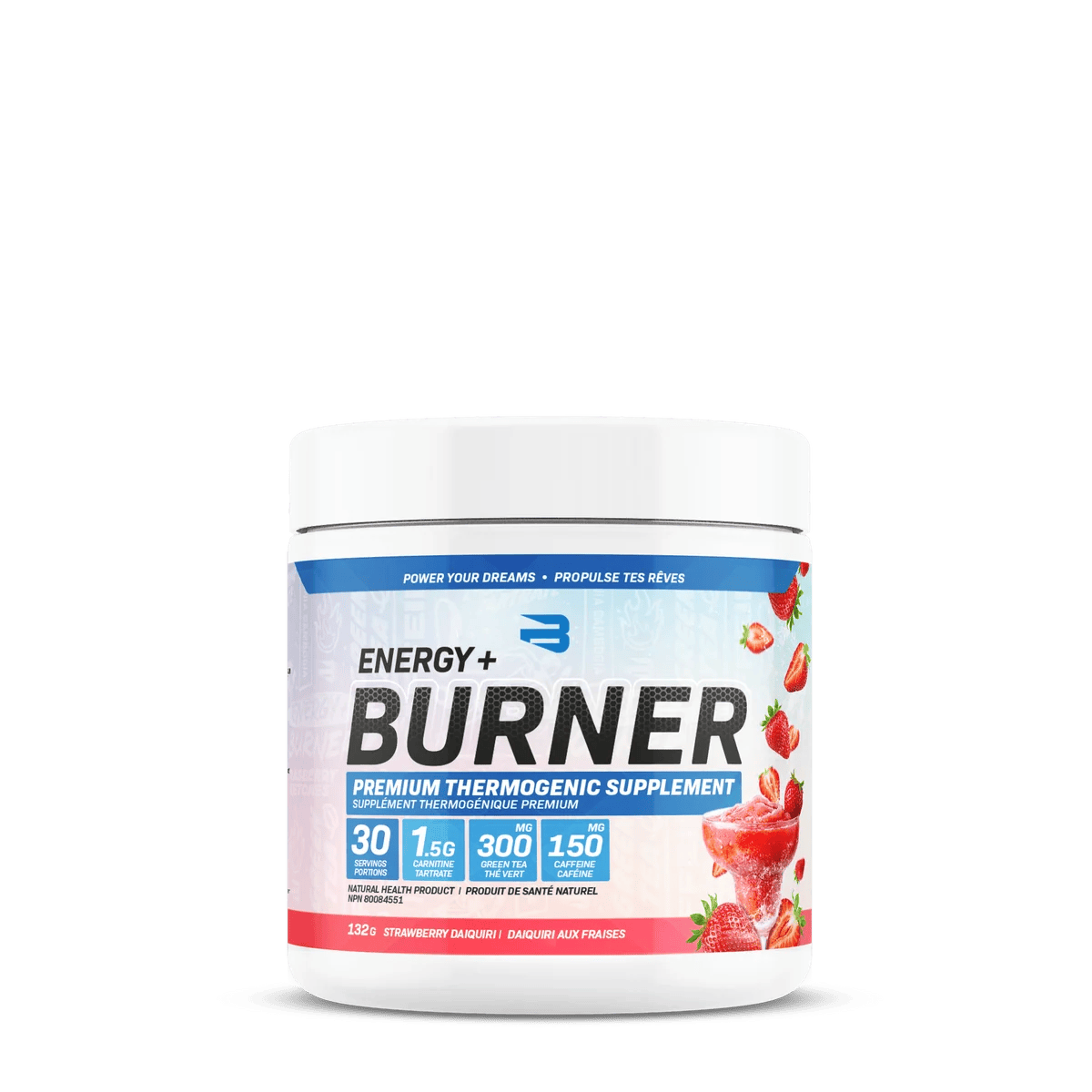BELIEVE SUPPLEMENTS Suppléments Energy + burner (daiquiri aux fraises) 132g