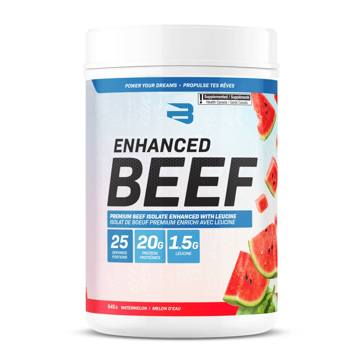 BELIEVE SUPPLEMENTS Suppléments Enhanced BEEF (melon d'eau) 645g
