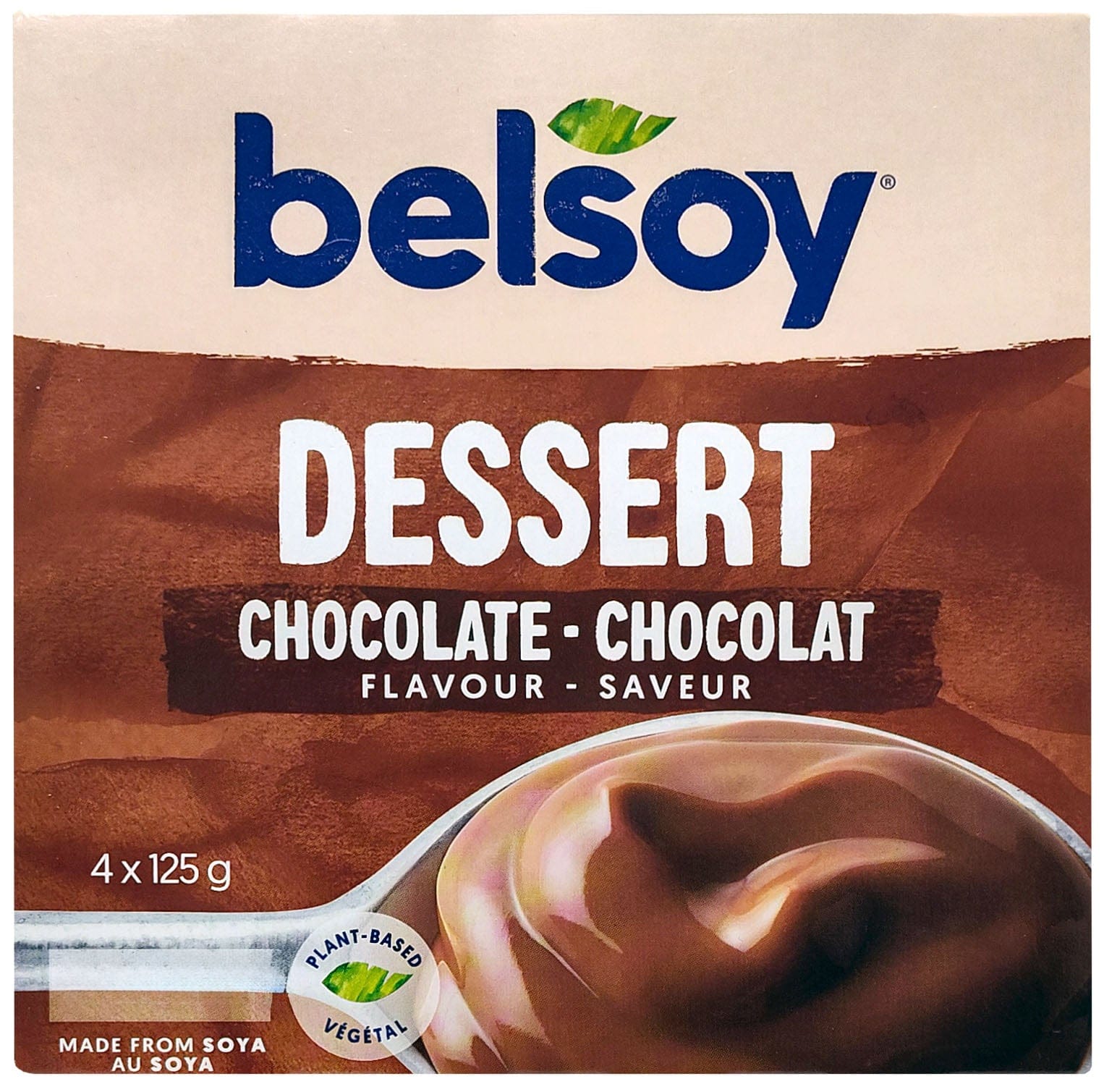 BELSOY Épicerie Pouding chocolat 4x125g