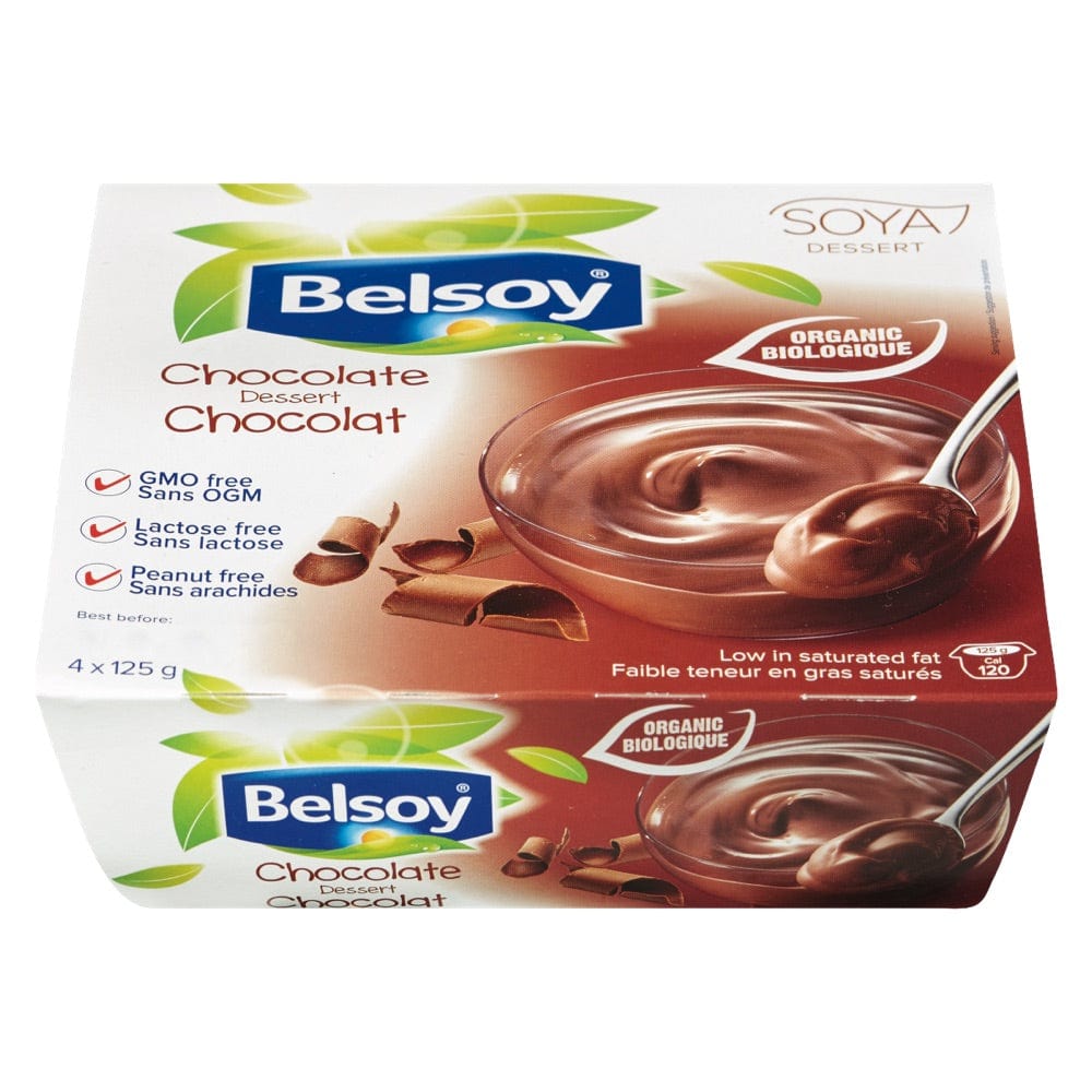 BELSOY Épicerie Pouding chocolat 4x125g