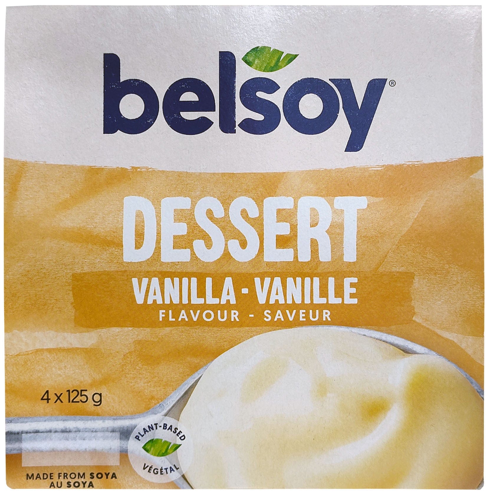 BELSOY Épicerie Pouding vanille 4x125g