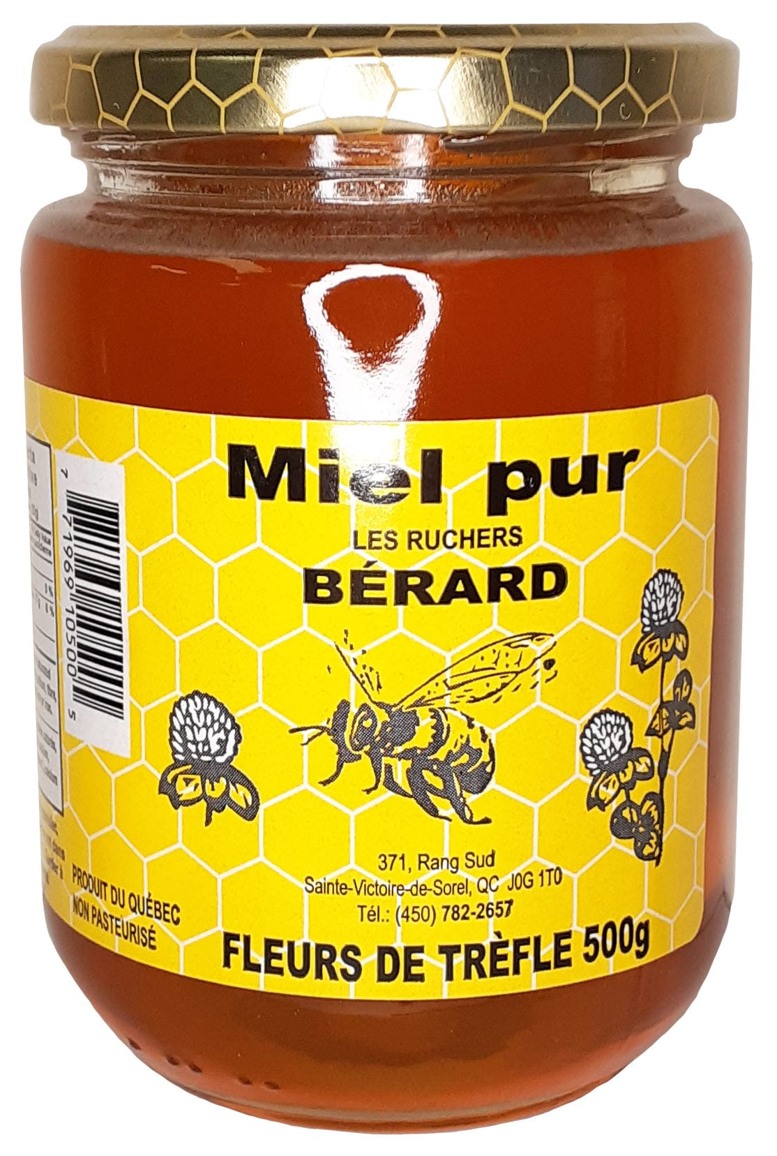 BÉRARD Épicerie Miel de trèfle pur 500g