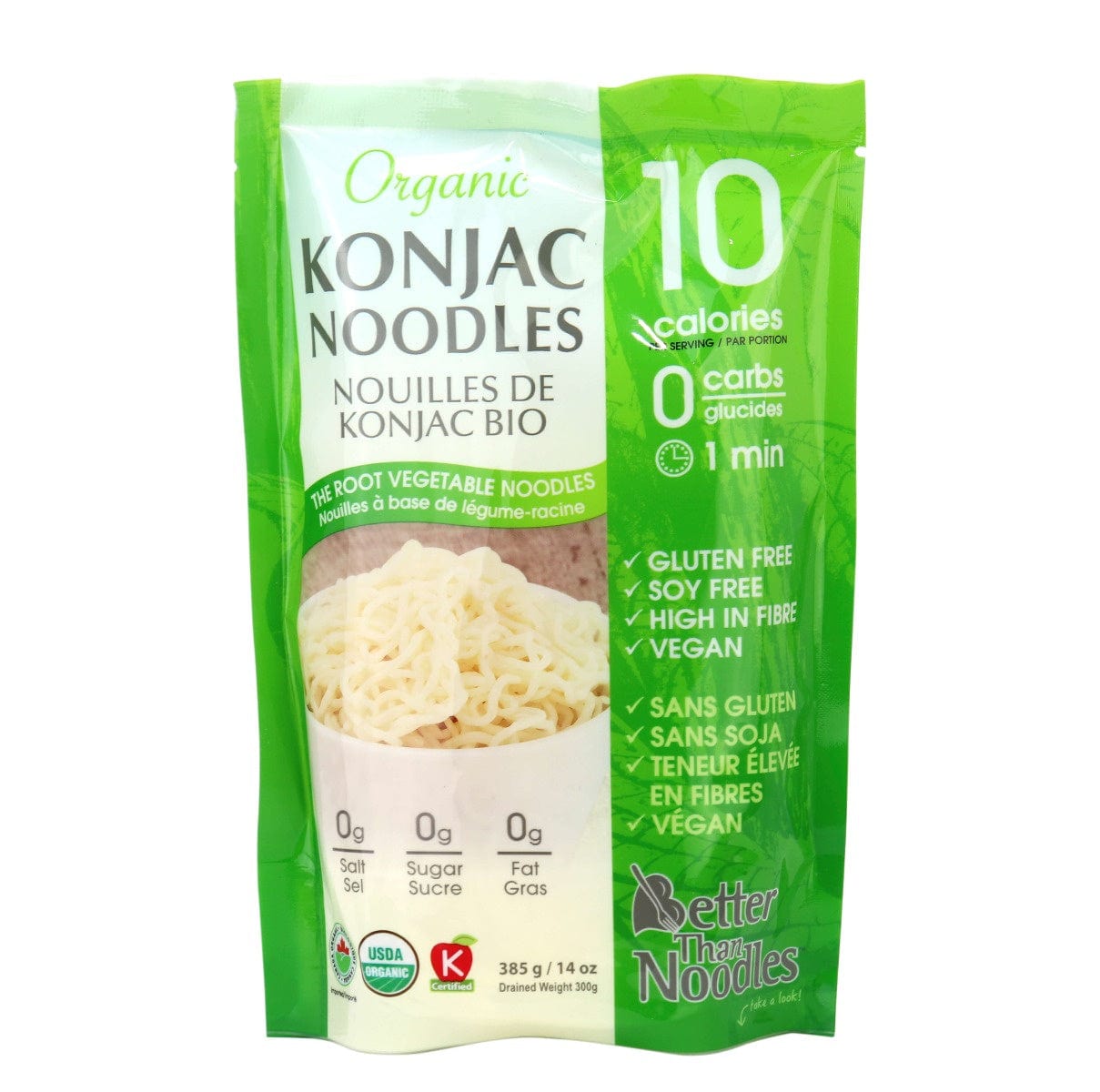 BETTER THAN NOODLE Épicerie Nouilles de konjac bio 385g