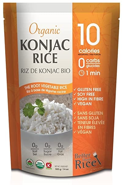 BETTER THAN NOODLE Épicerie Riz de konjac bio 385g