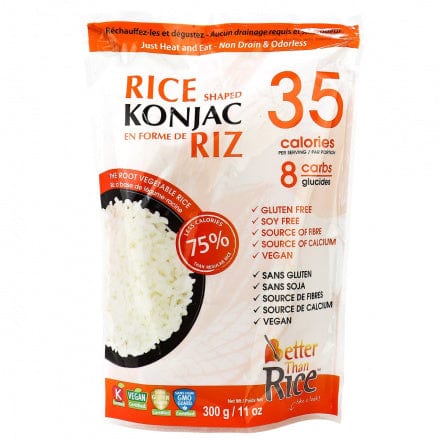 BETTER THAN RICE Épicerie Riz de konjac 300g