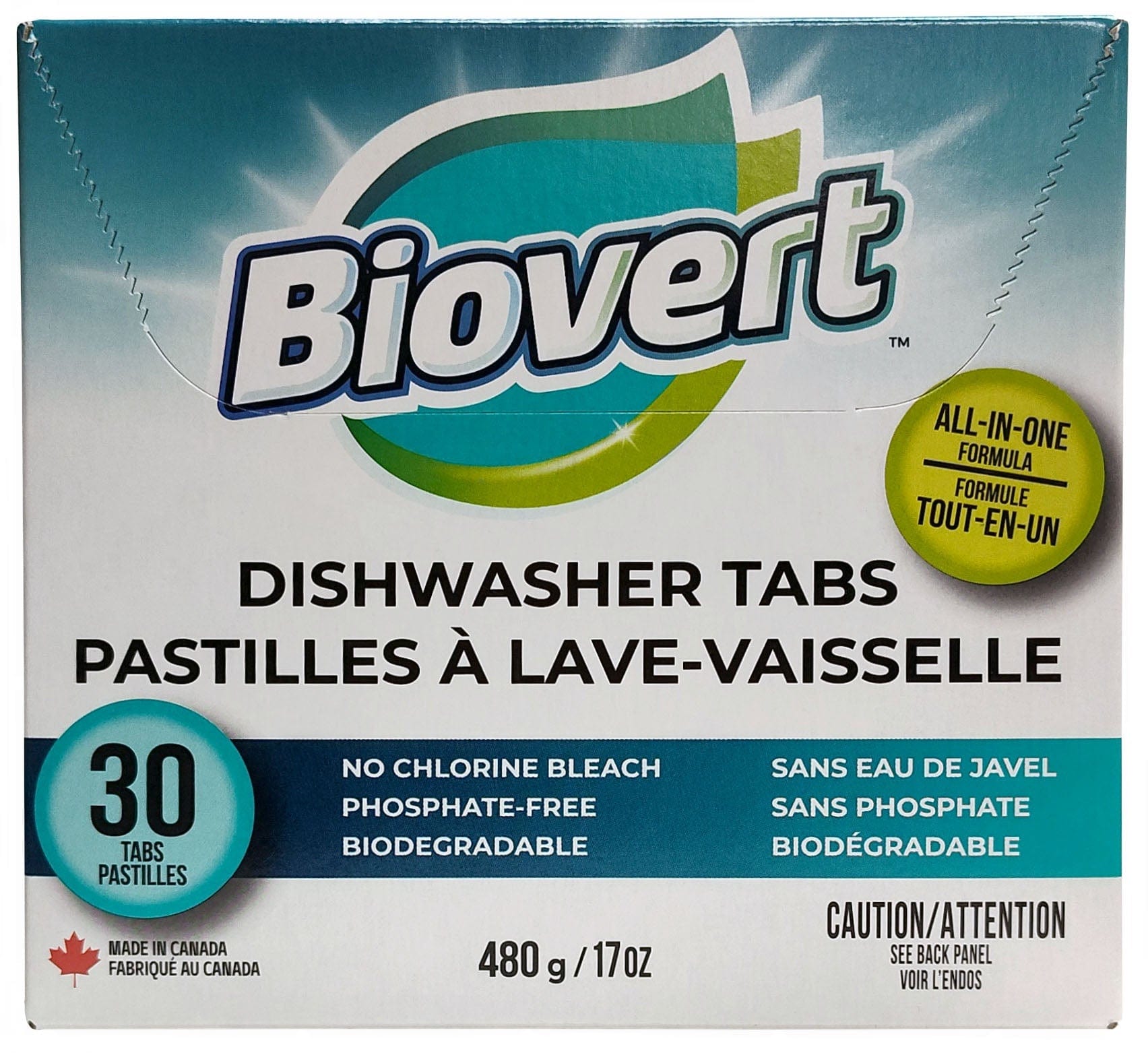 BIO-VERT Épicerie Lave-vaisselle 30 pastilles