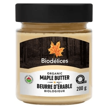 BIODÉLICES Épicerie Beurre d'érable bio 200g