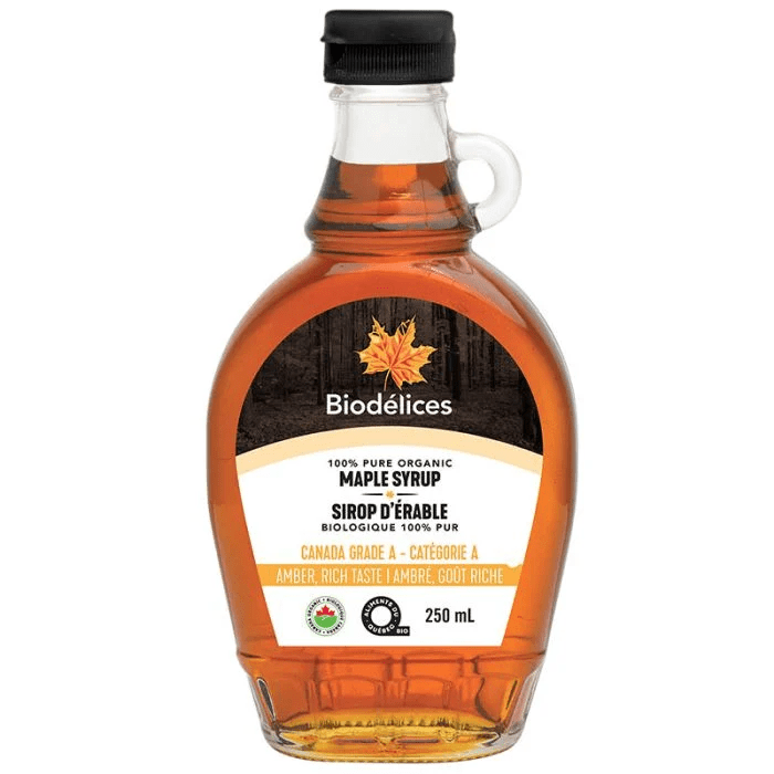 BIODÉLICES Épicerie Sirop d'érable bio 250ml