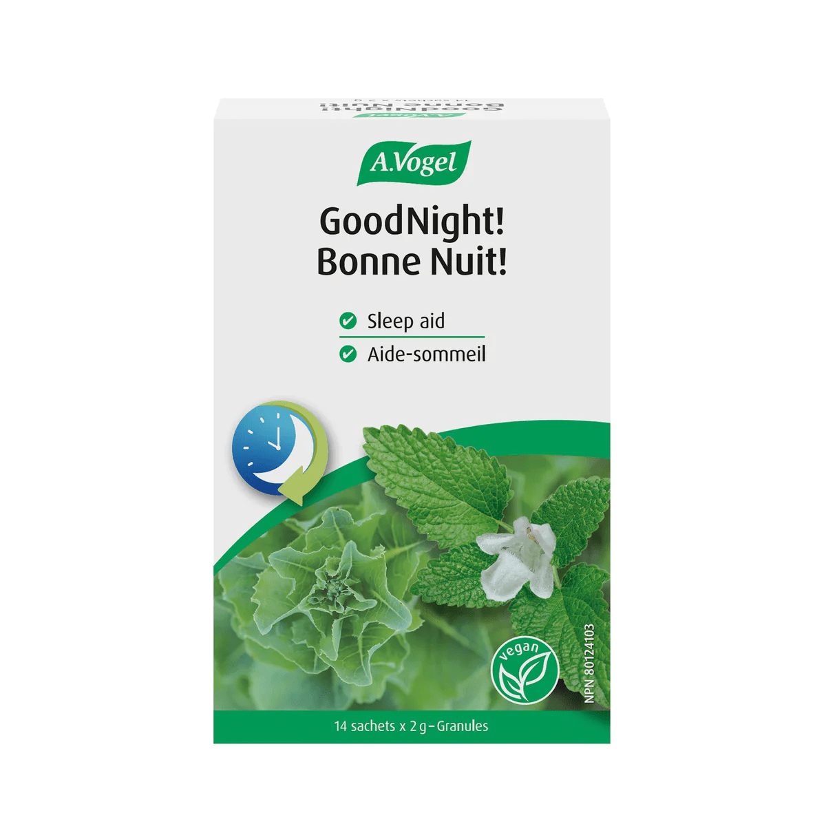 BIOFORCE (A. VOGEL) Suppléments Bonne nuit (aide-sommeil)  14x2g