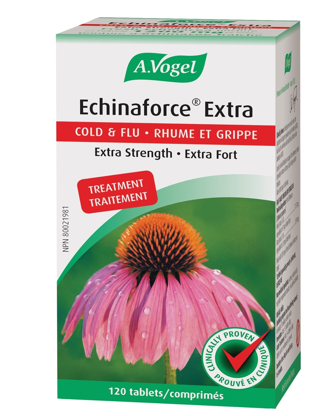 BIOFORCE (A. VOGEL) Suppléments Echinaforce extra (extra fort rhume / grippe) 120comp