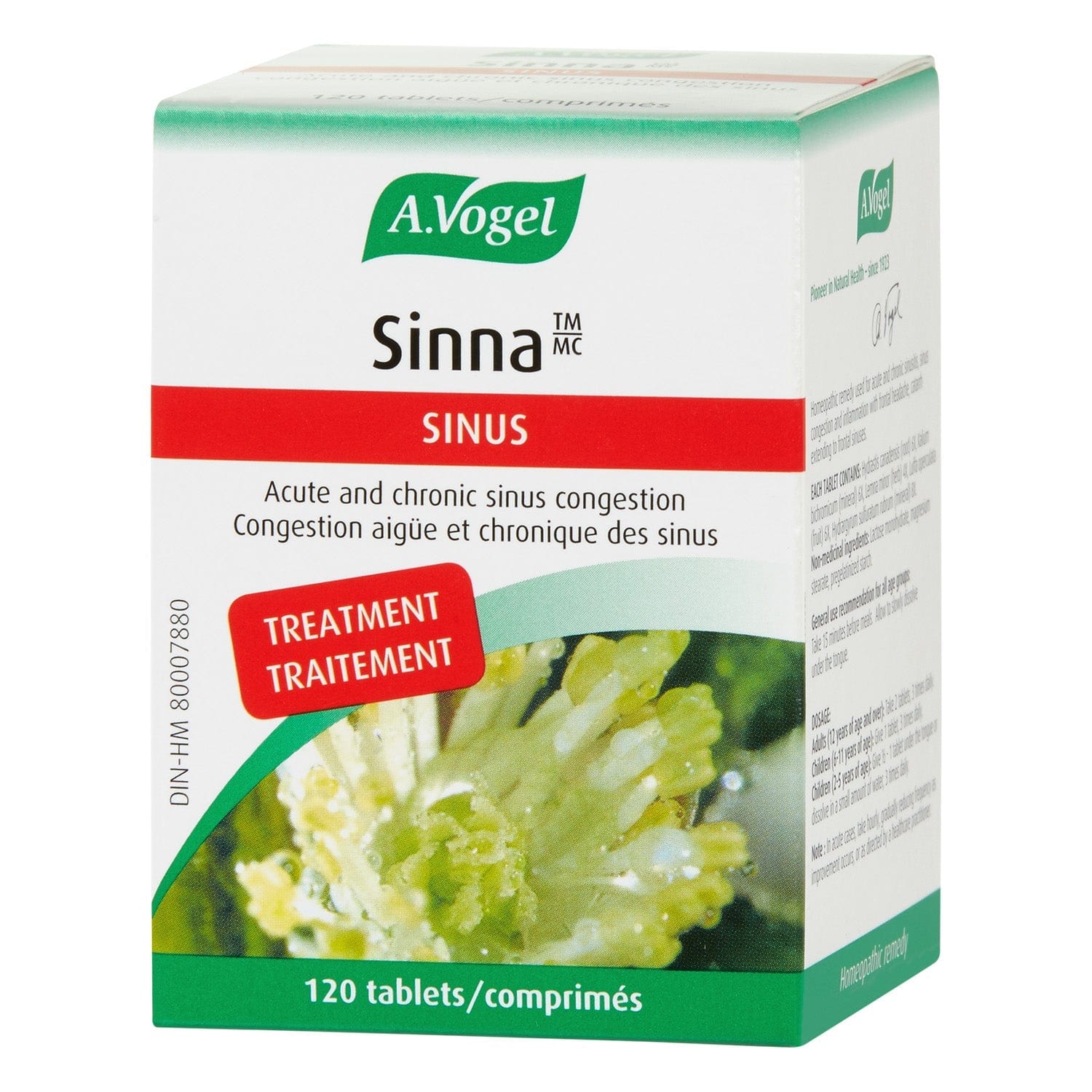 BIOFORCE (A. VOGEL) Suppléments Sinna (congestion des sinus) 120comp