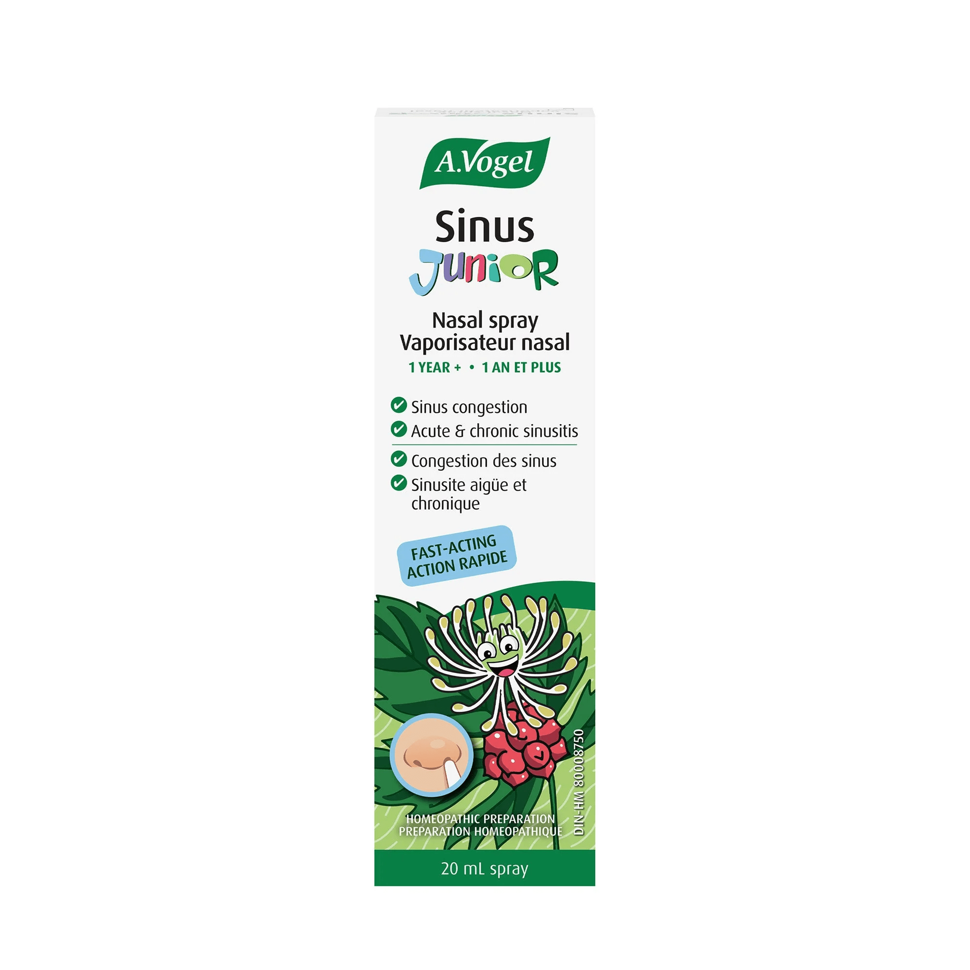 BIOFORCE (A. VOGEL) Suppléments Vaporisateur nasal junior  20ml