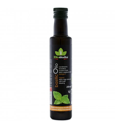 BIOITALIA Épicerie Huile d'olive basilic bio 250ml