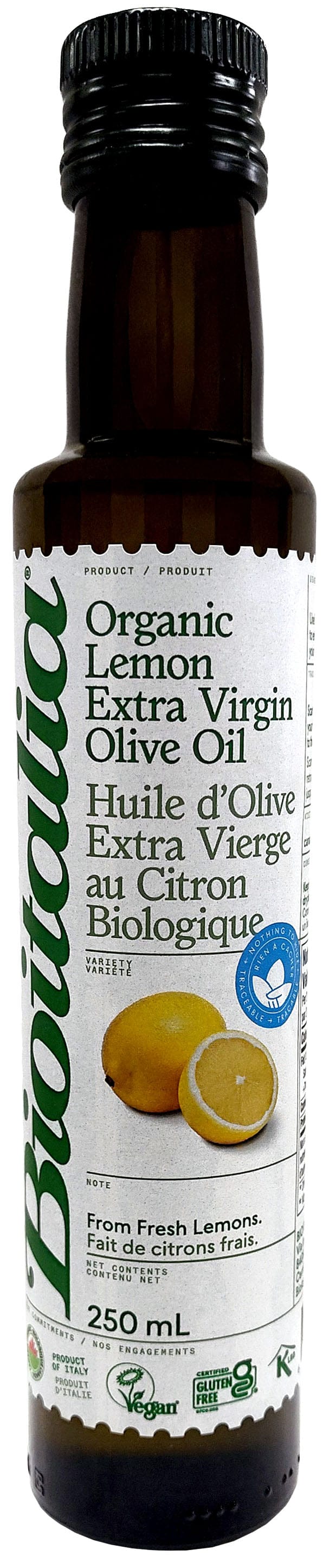 BIOITALIA Épicerie Huile d'olive citron bio 250ml