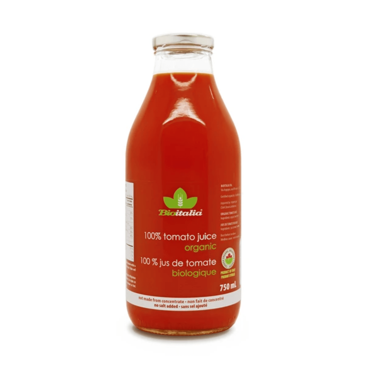 BIOITALIA Épicerie Jus de tomate biologique 750ml