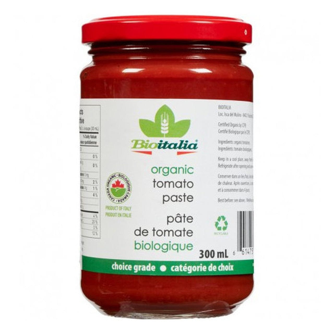 BIOITALIA Épicerie Pâte de tomates bio 300ml