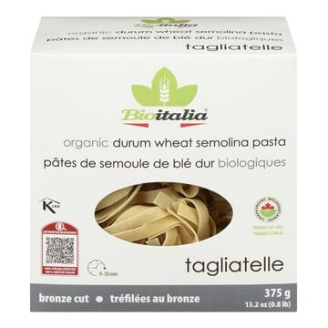 BIOITALIA Épicerie Pâtes de tagliatelle à la semoule de blé dur bio 375g
