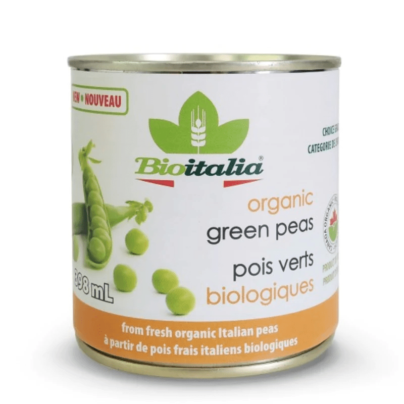 BIOITALIA Épicerie Pois verts bio 398ml