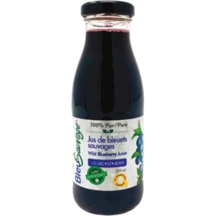 BLEU SAUVAGE Épicerie Jus de bleuets 250ml