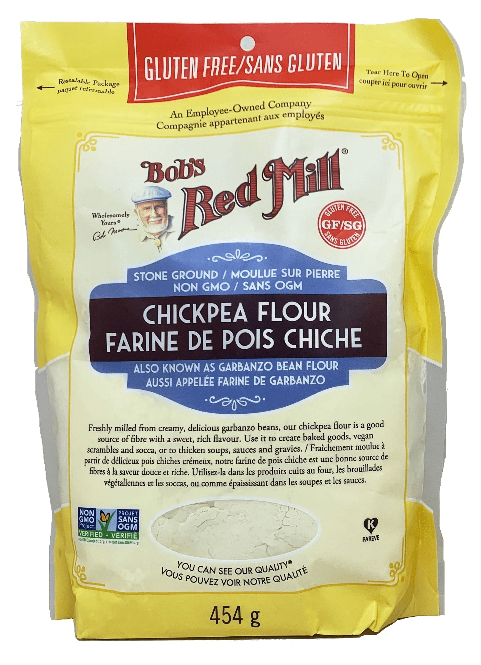 BOB'S RED MILL Épicerie Farine de pois chiches 454g