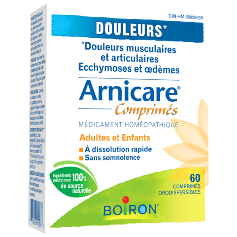 BOIRON LABORATOIRE Suppléments Arnicare (douleurs musculaires, articulaires, oèdmes, ecchymoses) 60comp