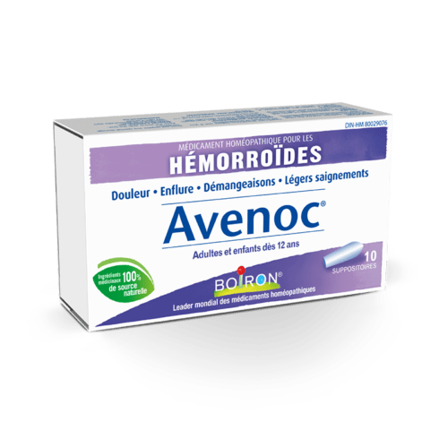 BOIRON LABORATOIRE Suppléments Avenoc suppositoires (douleurs, enflure, démangeaisons hémorroïdes)  10un