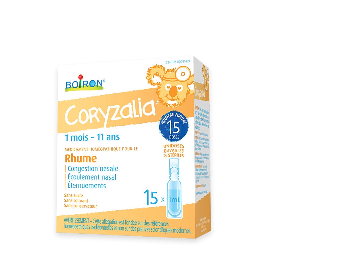 BOIRON LABORATOIRE Suppléments Coryzalia rhume (congestion, écoulement,éternument) 15x1ml