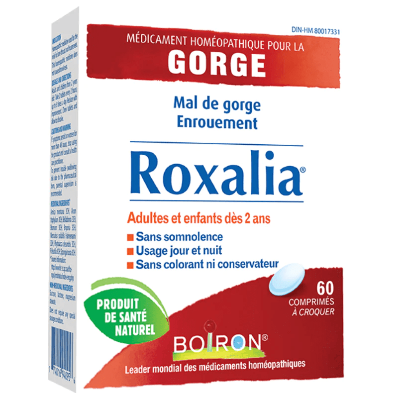 BOIRON LABORATOIRE Suppléments Roxalia (maux de gorge / enrouements) 60comp