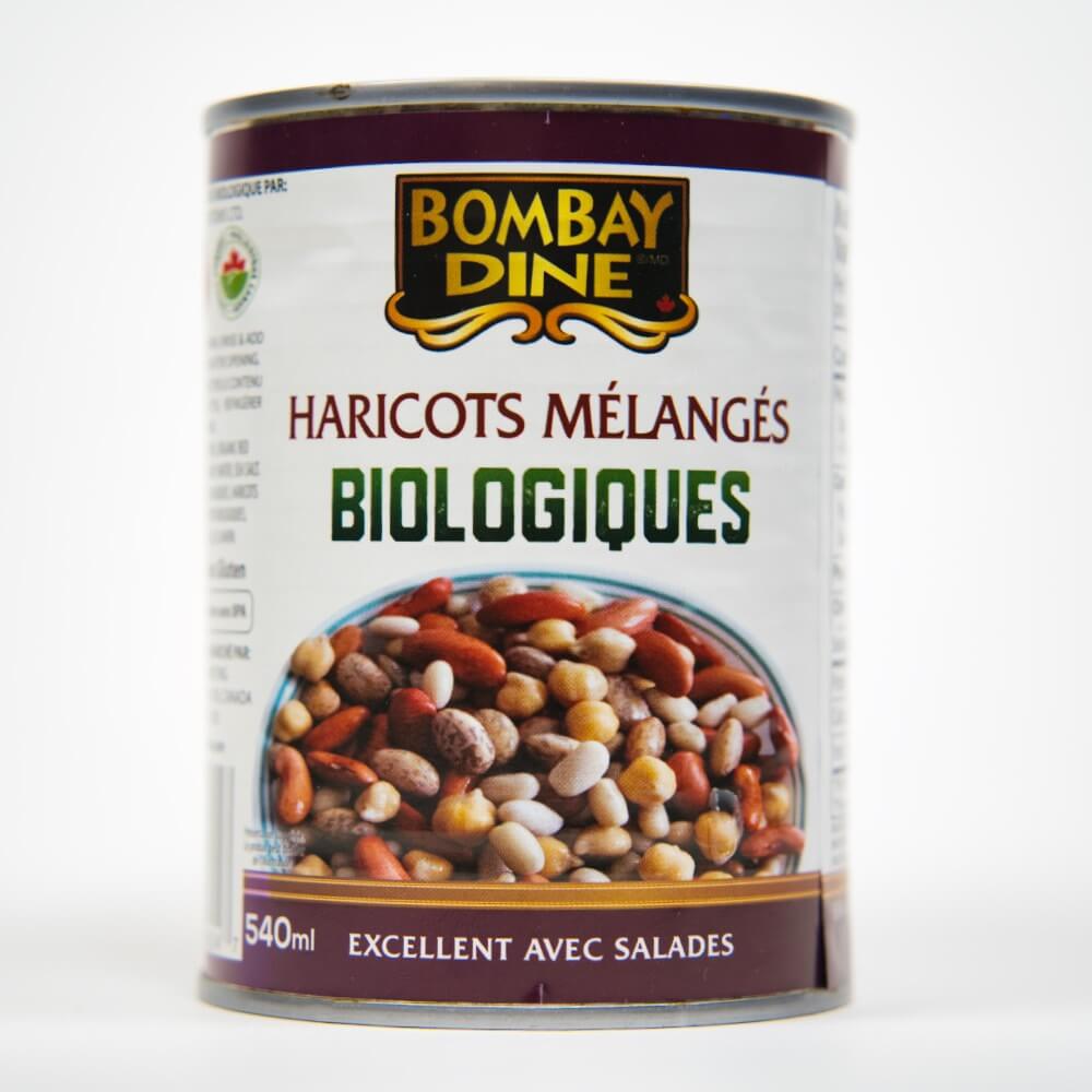 BOMBAY DINE Épicerie Haricots mélangés bio 540 ml