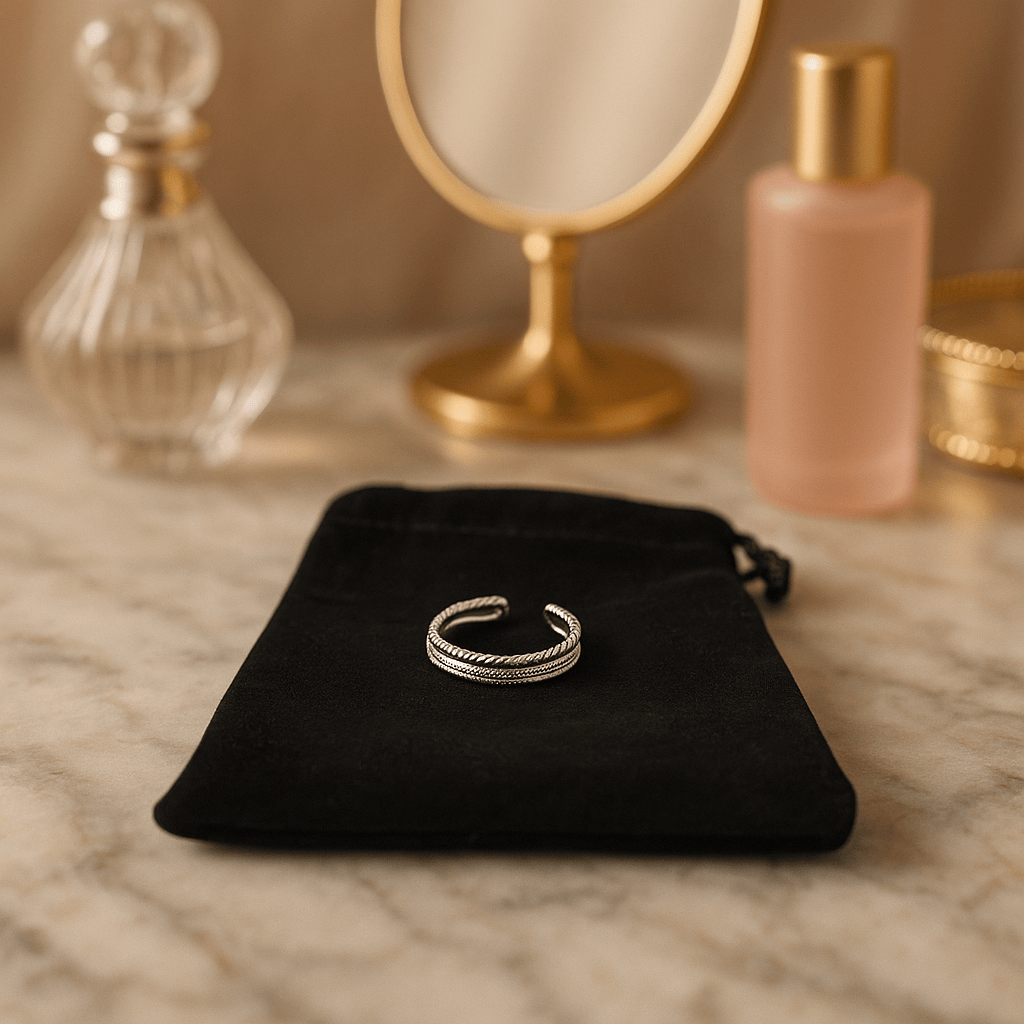 BOUTIQUE CADEAUX Boutique cadeaux Bague argentée dentellée (1un)