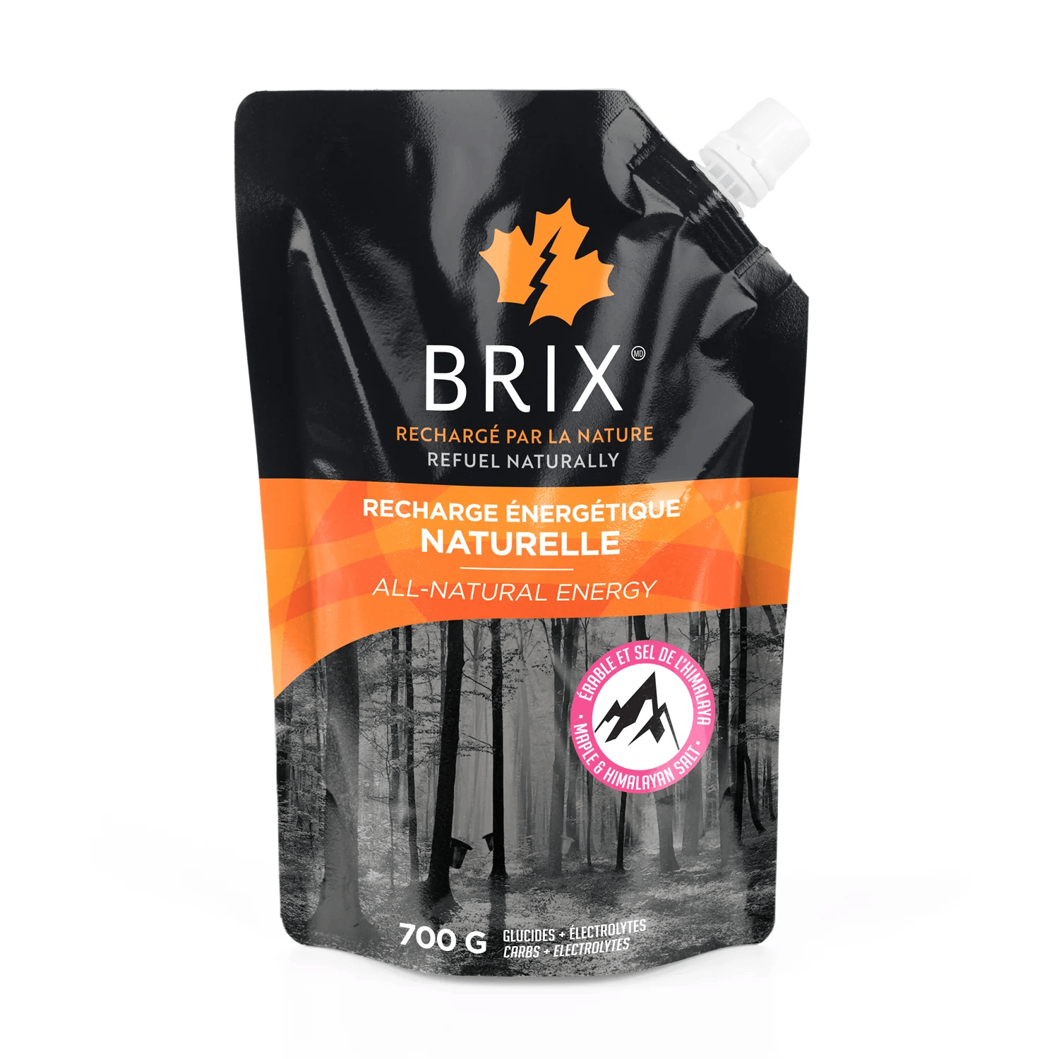 BRIX Suppléments Recharge énergétique naturelle (érable et sel de l'himalaya) 700g