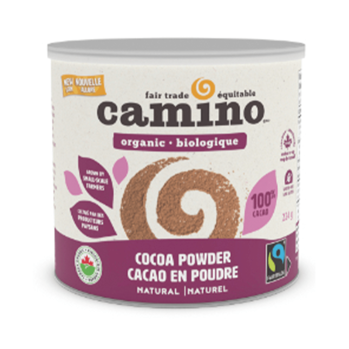 CAMINO Épicerie Cacao poudre naturel biologique 224g