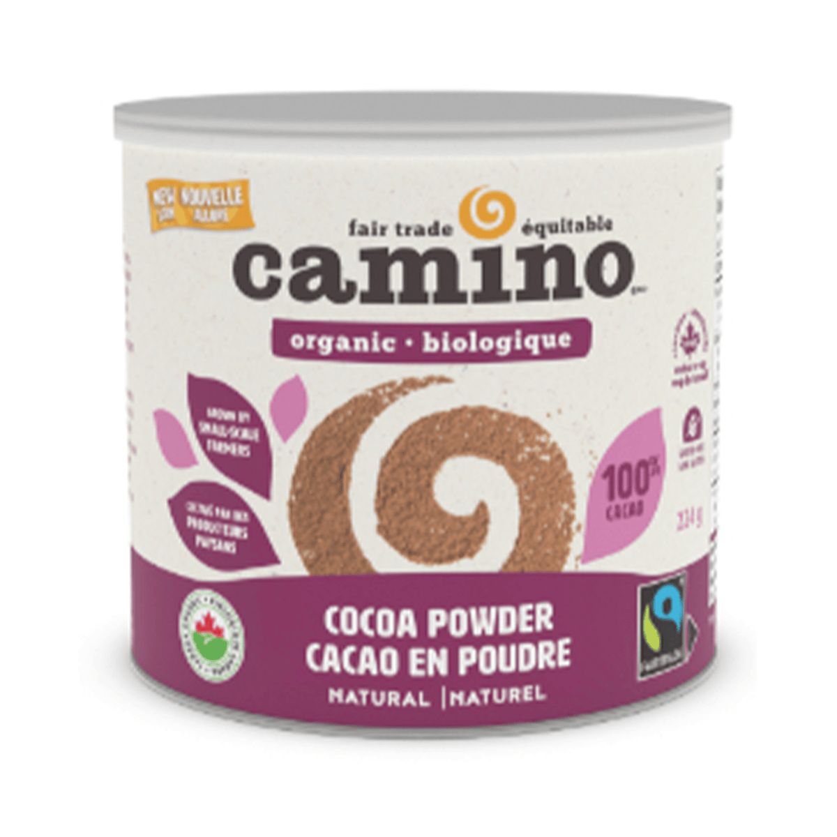 CAMINO Épicerie Cacao poudre naturel biologique 224g