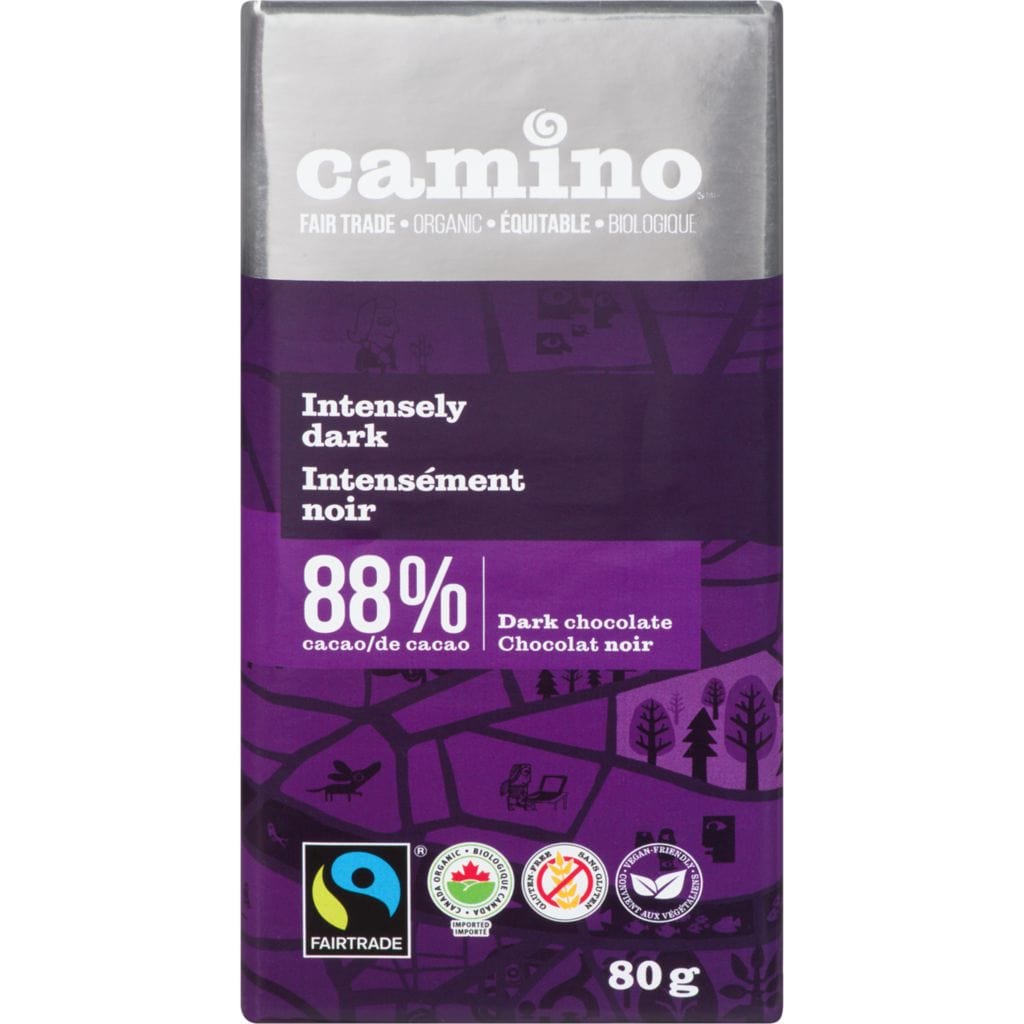 CAMINO Épicerie Chocolat intensément noir 88% bio 80g