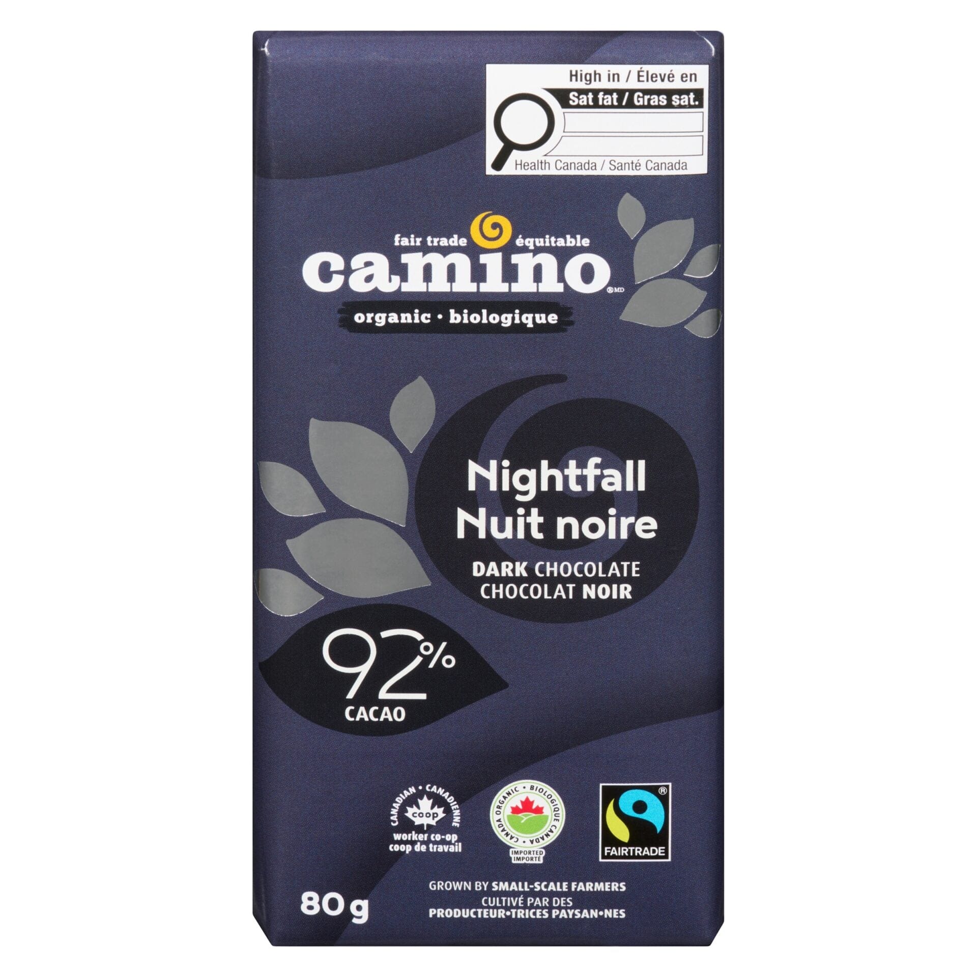 CAMINO Épicerie Chocolat nuit noire 92% bio 80g