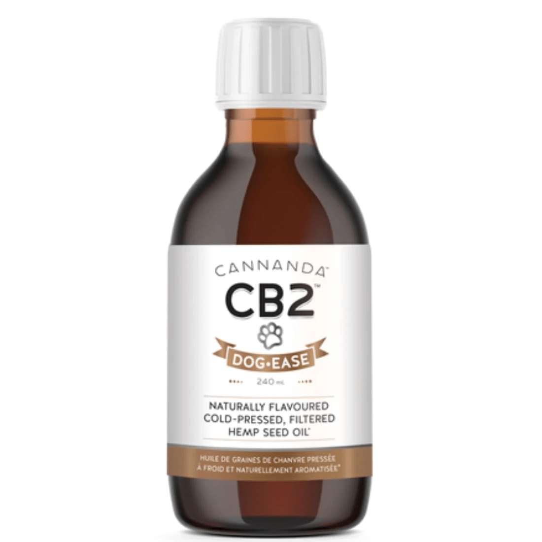 CANNANDA Suppléments Huile de chanvre CB2 dog-ease  240ml