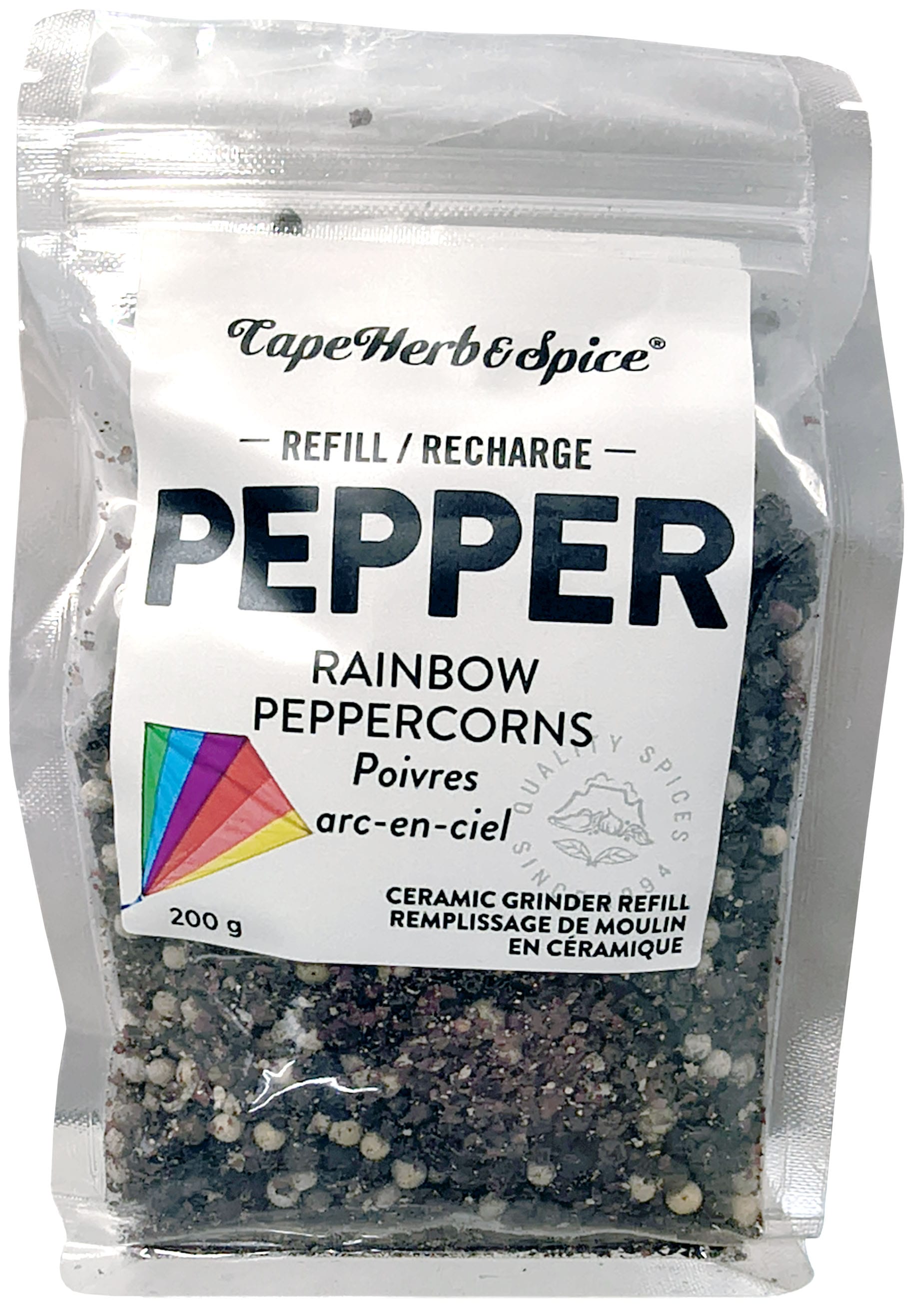 CAPEHERB AND SPICE Épicerie Poivre arc-en-ciel 200g