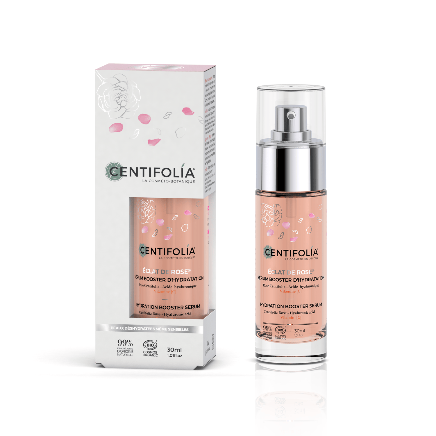 CENTIFOLIA Soins & beauté Sérum booster d'hydratation (peaux déshydratés et sensible) 30ml