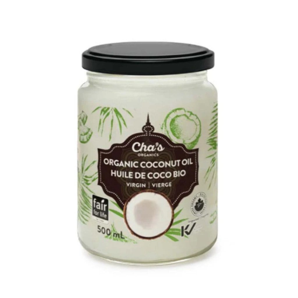 CHA'S ORGANIC Épicerie Huile de coco vierge bio 500ml