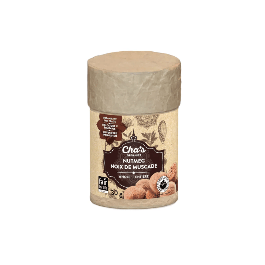 CHA'S ORGANIC Épicerie Noix de muscade entière bio 30g