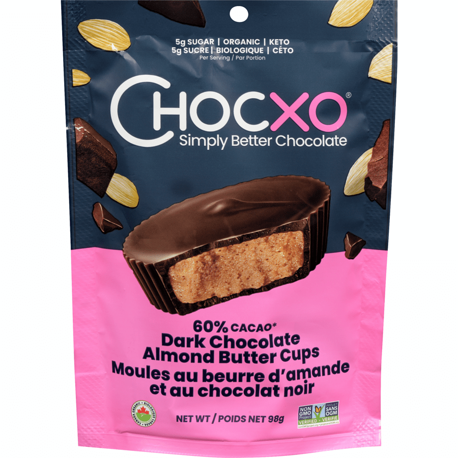 CHOCXO Épicerie Moules au beurre d'amande et au chocolat noir 60% bio 7un