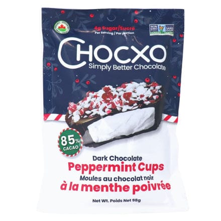 CHOCXO Épicerie Moules au chocolat noir à la menthe poivrée 98g