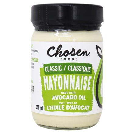 CHOSEN FOODS Épicerie Mayonnaise classique avec huile d'avocat 355ml