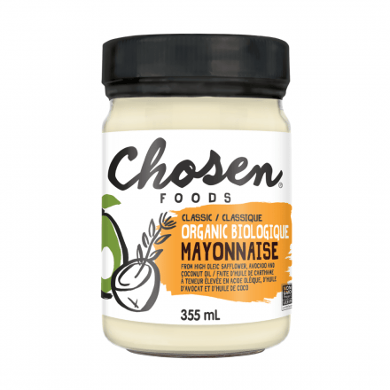 CHOSEN FOODS Épicerie Mayonnaise classique bio 355ml