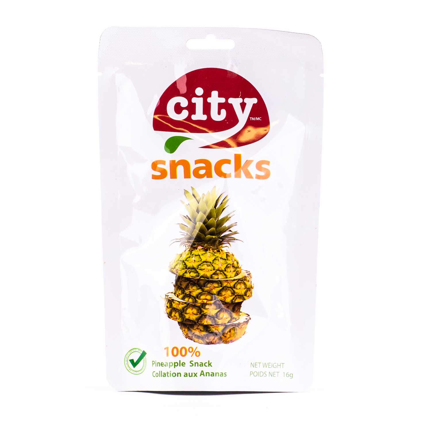CITY SNACKS Épicerie Collation ananas 16g