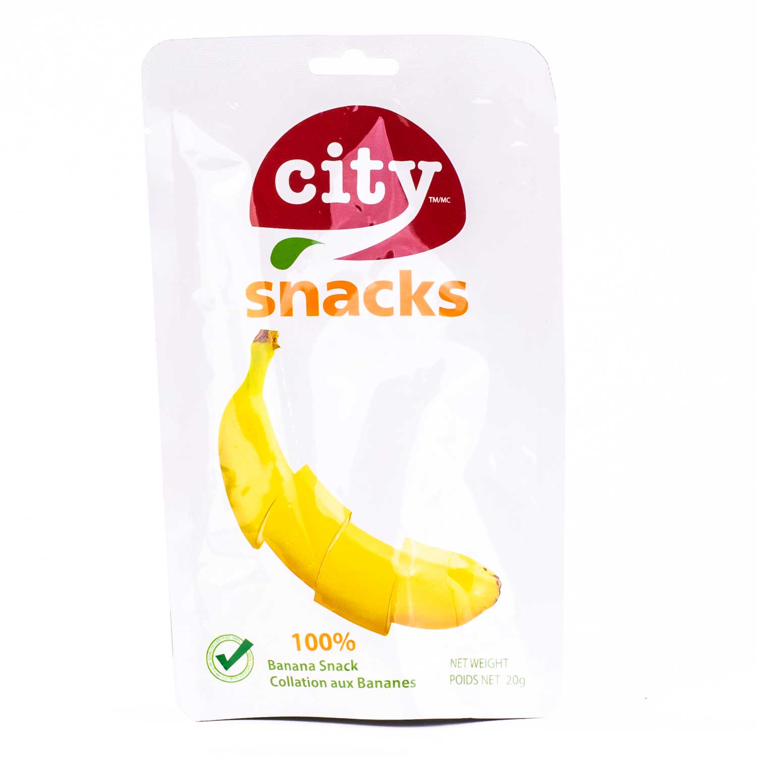 CITY SNACKS Épicerie Collation bananes 20g