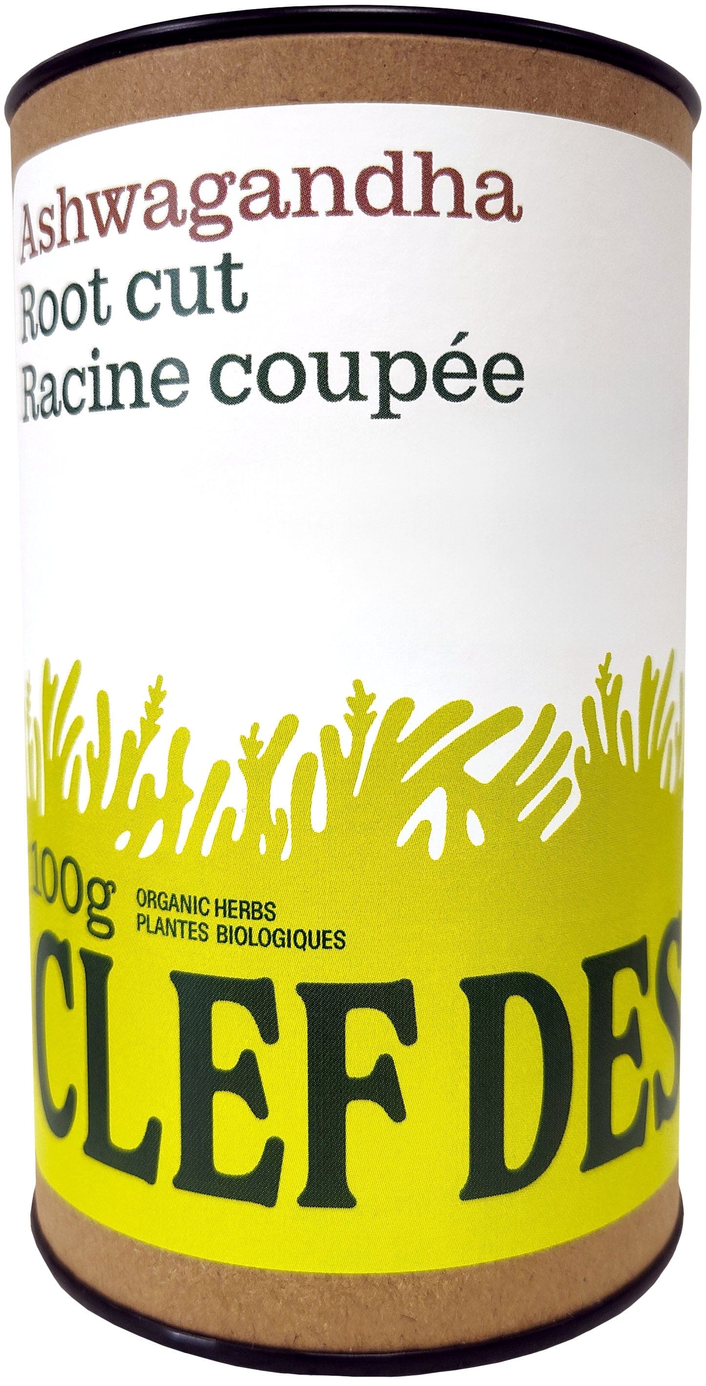 CLEF DES CHAMPS Suppléments Ashwagandha (racine coupée) 100g