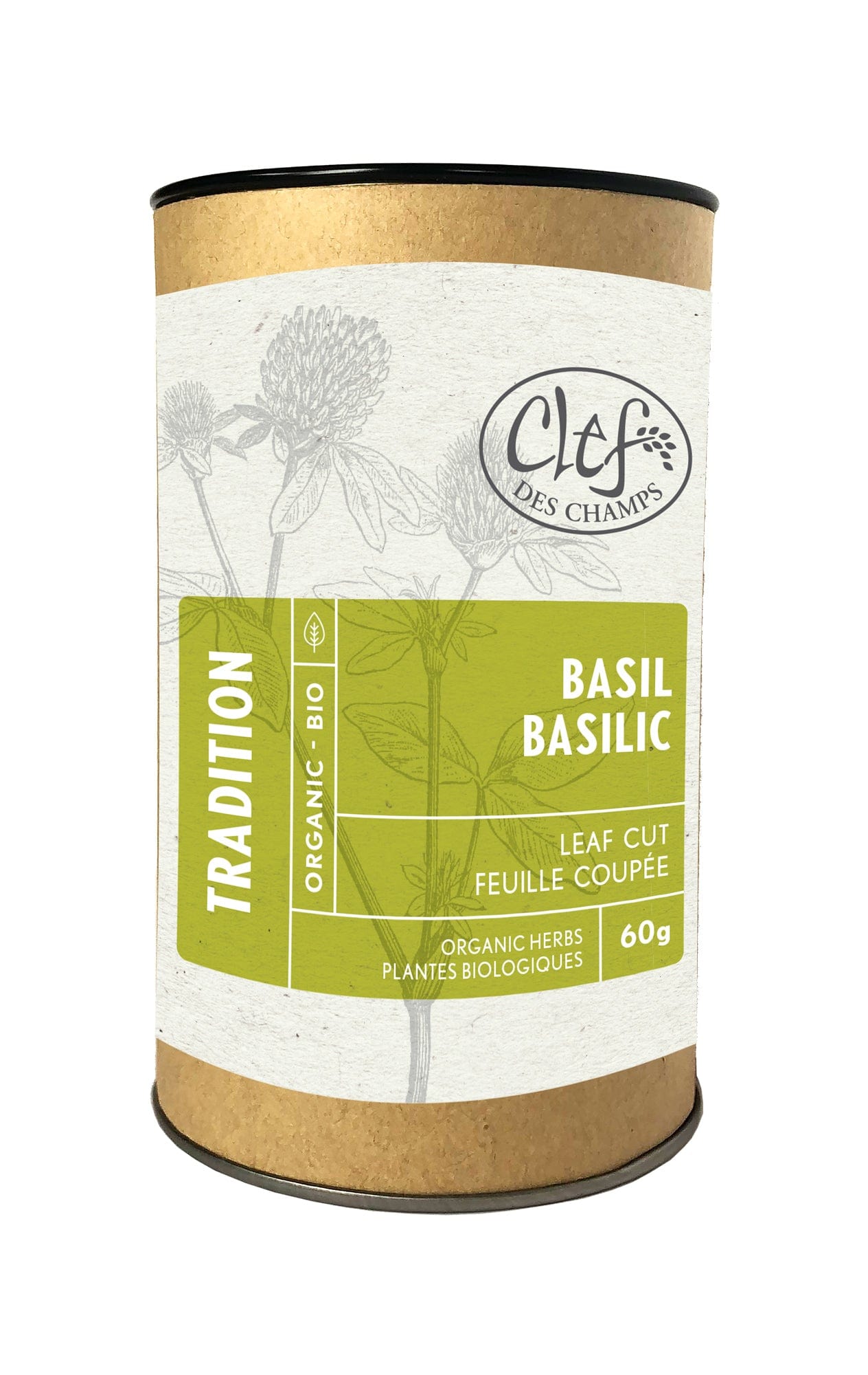 CLEF DES CHAMPS Suppléments Basilic (feuille) 60gr