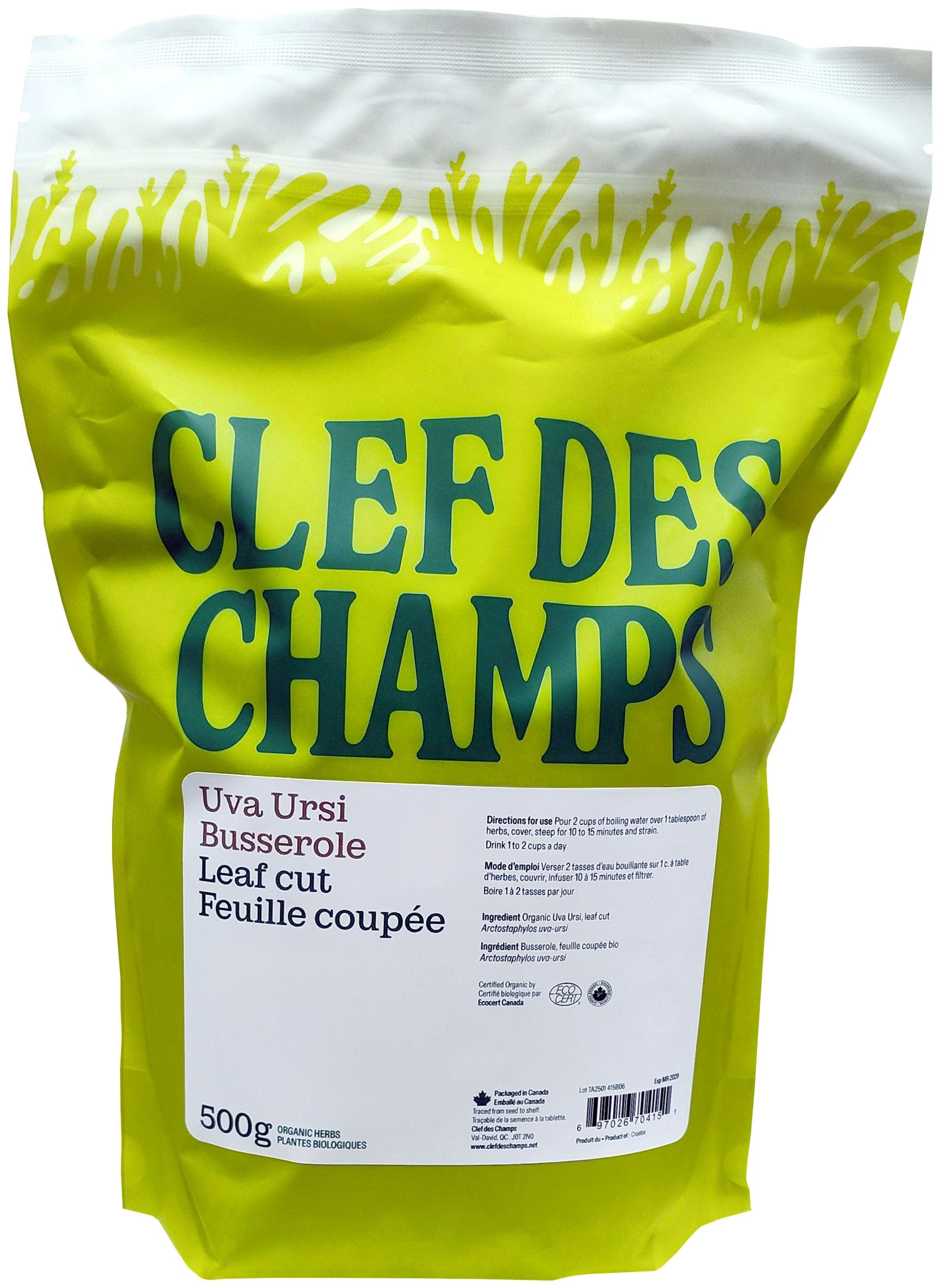 CLEF DES CHAMPS Suppléments Busserole (feuille) 500g