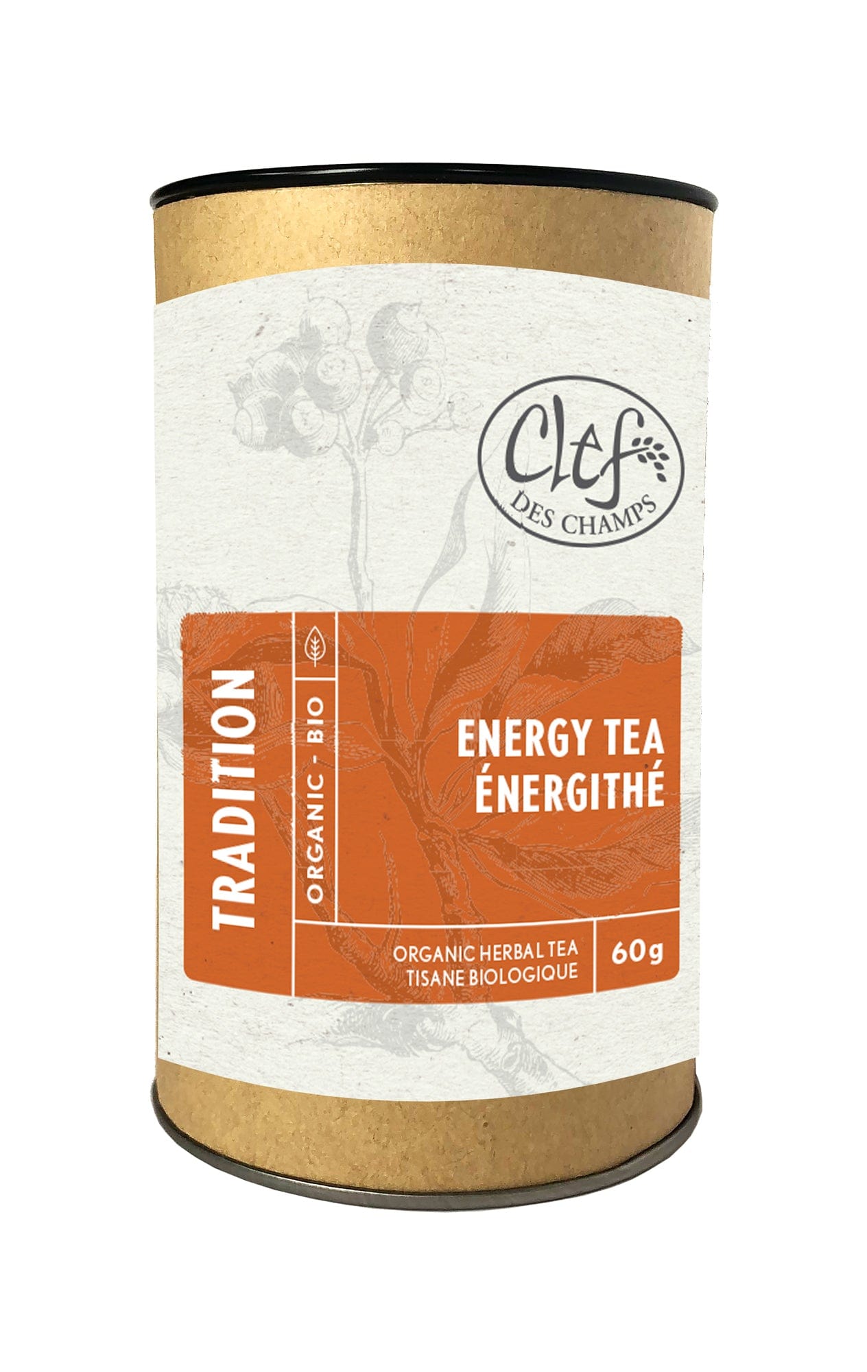 CLEF DES CHAMPS Suppléments Énergithé (tisane tonique) 60gr